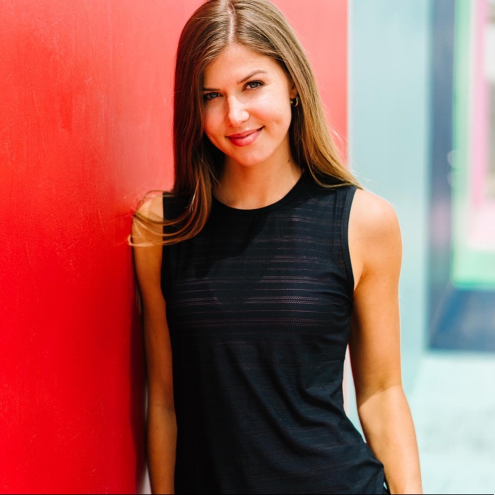 Zyia Black Luxe Muscle Tank